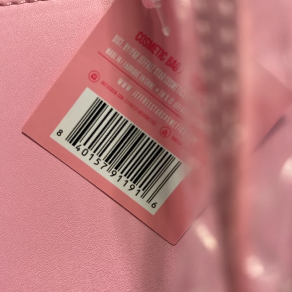 JEFFREE Star Pink Cosmetic Bag with Wristlet Strap - Picture 4 of 5